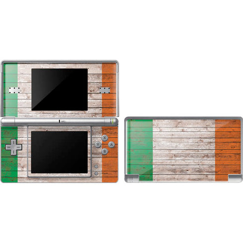 Ireland Flag Dark Wood Nintendo Skins